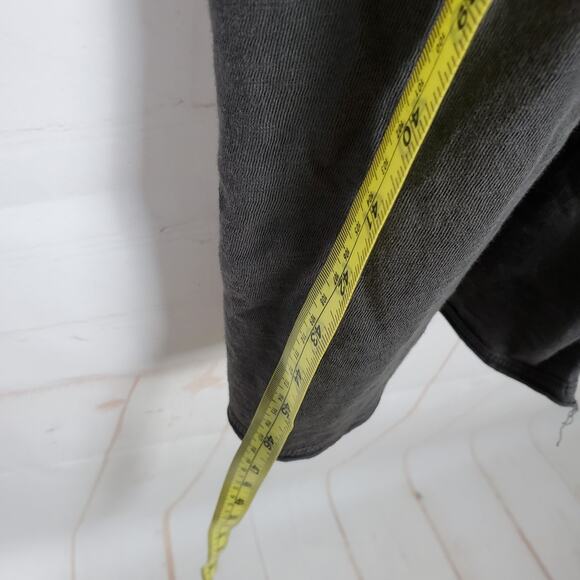 MATE THE LABEL AVERY HENLEY Midi Cotton Knit DRESS Sz L CHARCOAL GRAY Sleeveless - Picture 11 of 11